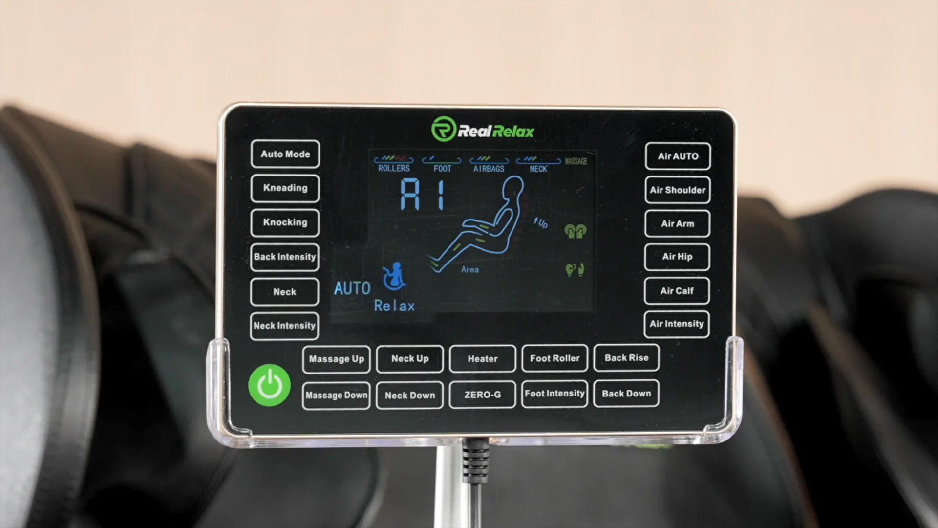 LCD Screentouch Control Tutorial for Real Relax Favor-03 ADV Massage Chair