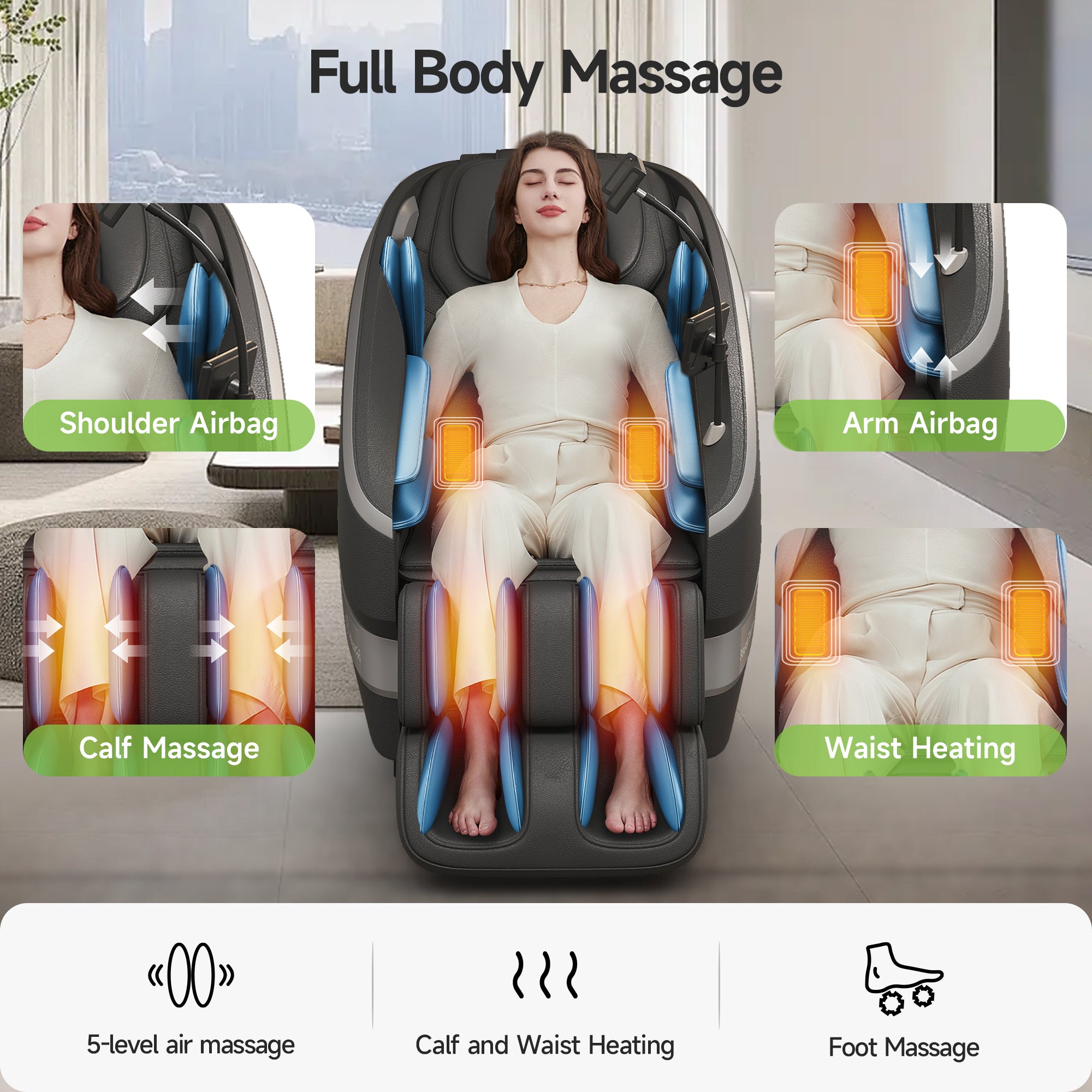 FS-01 Massage Chair Black