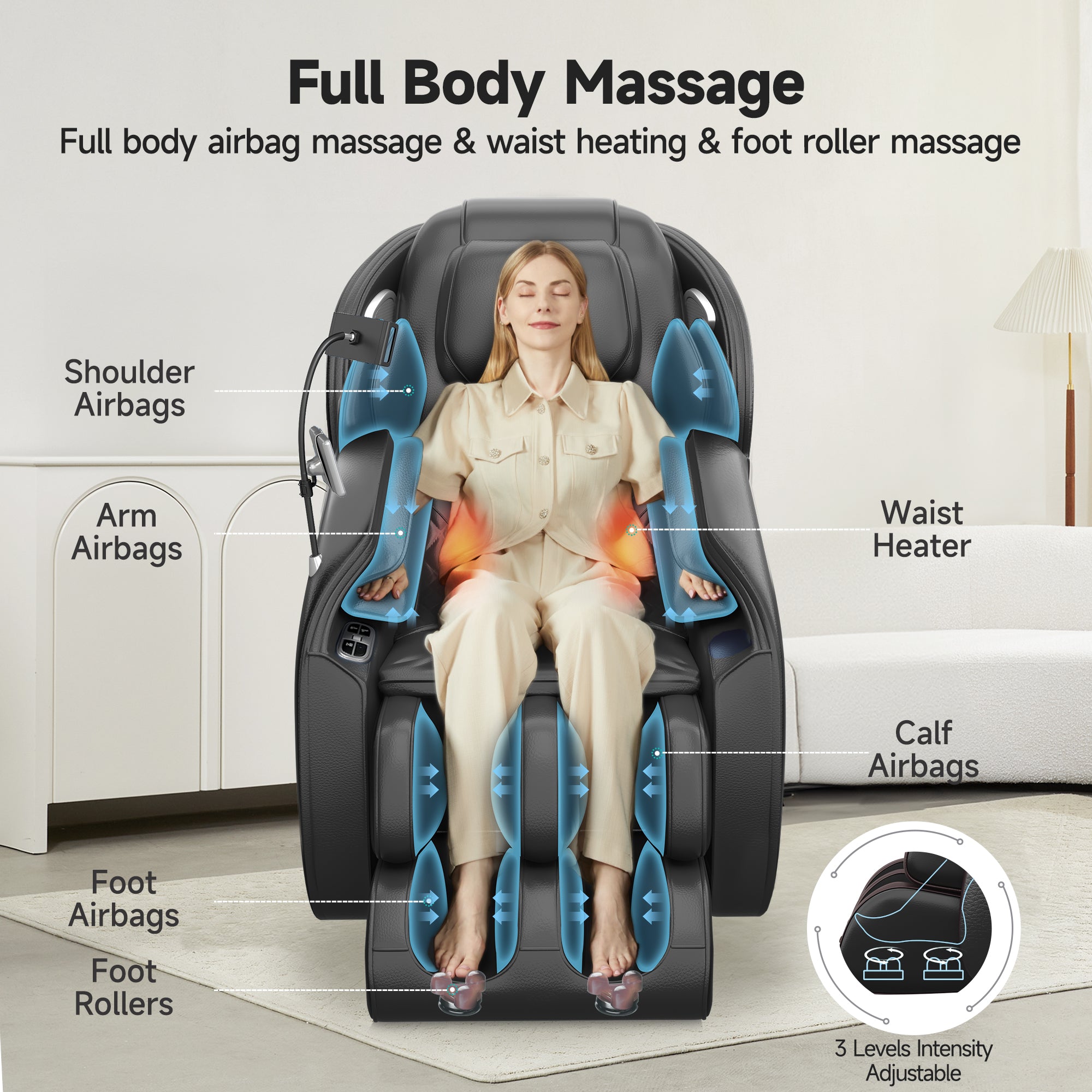 Favor-06 3D Massage Chair Black