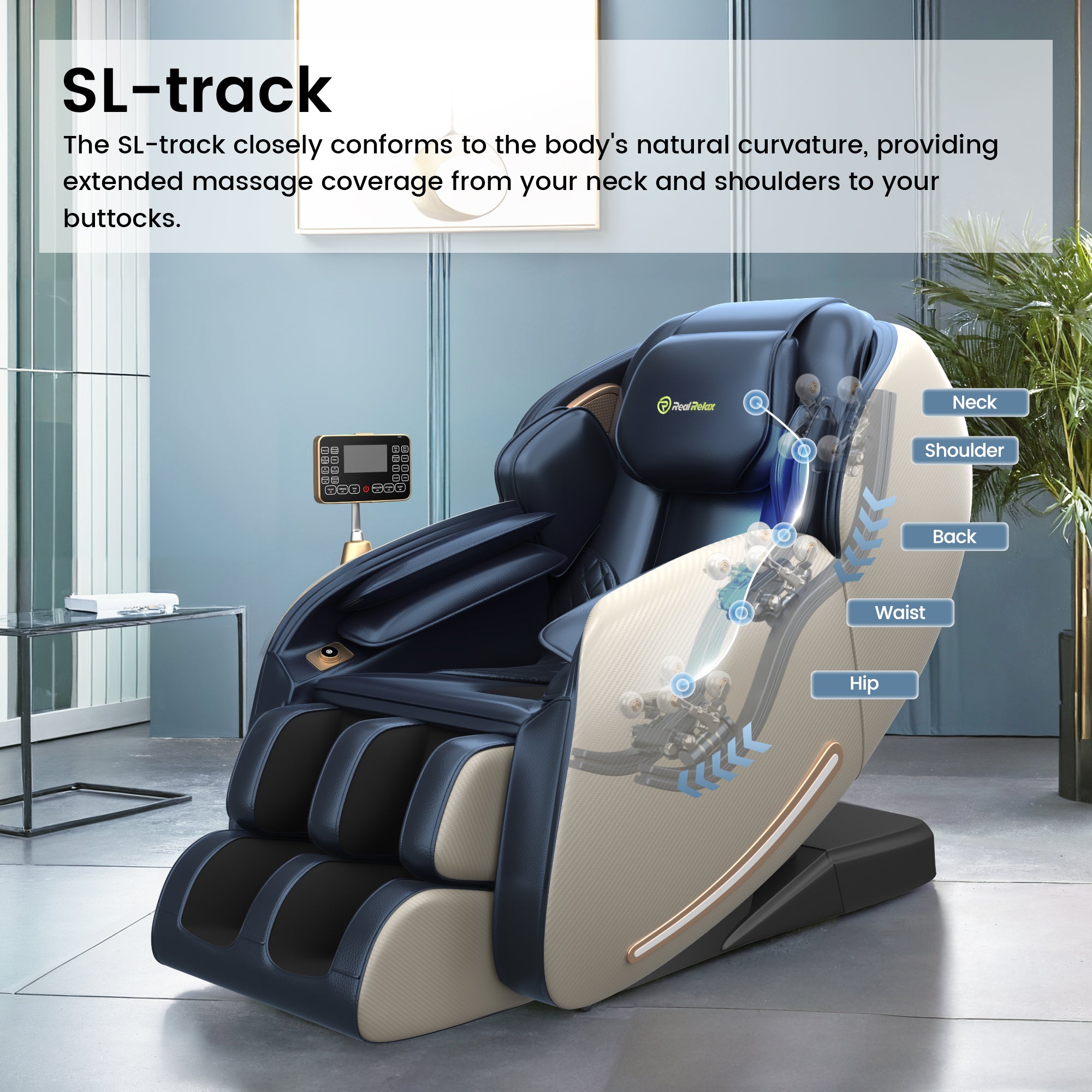 Favor-06 3D Massage Chair Blue