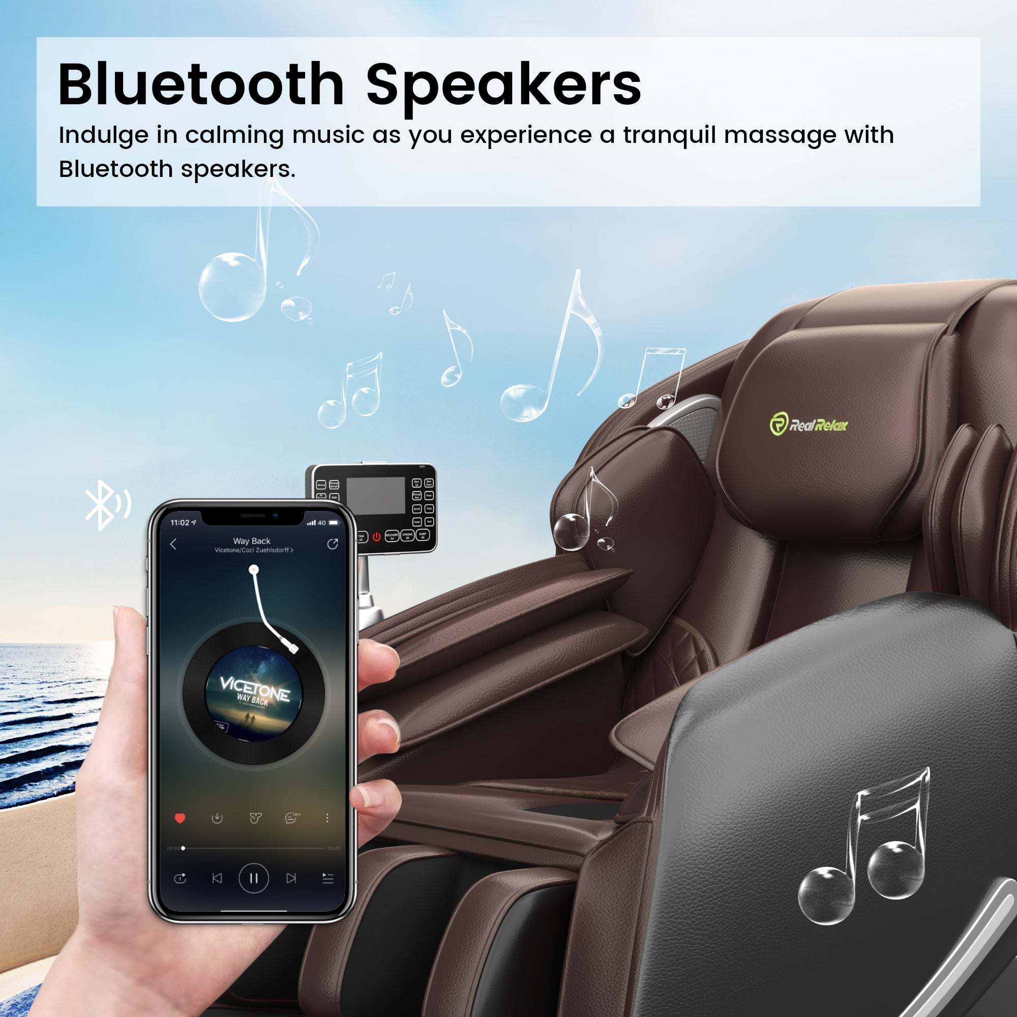 Favor-06 3D Massage Chair Brown