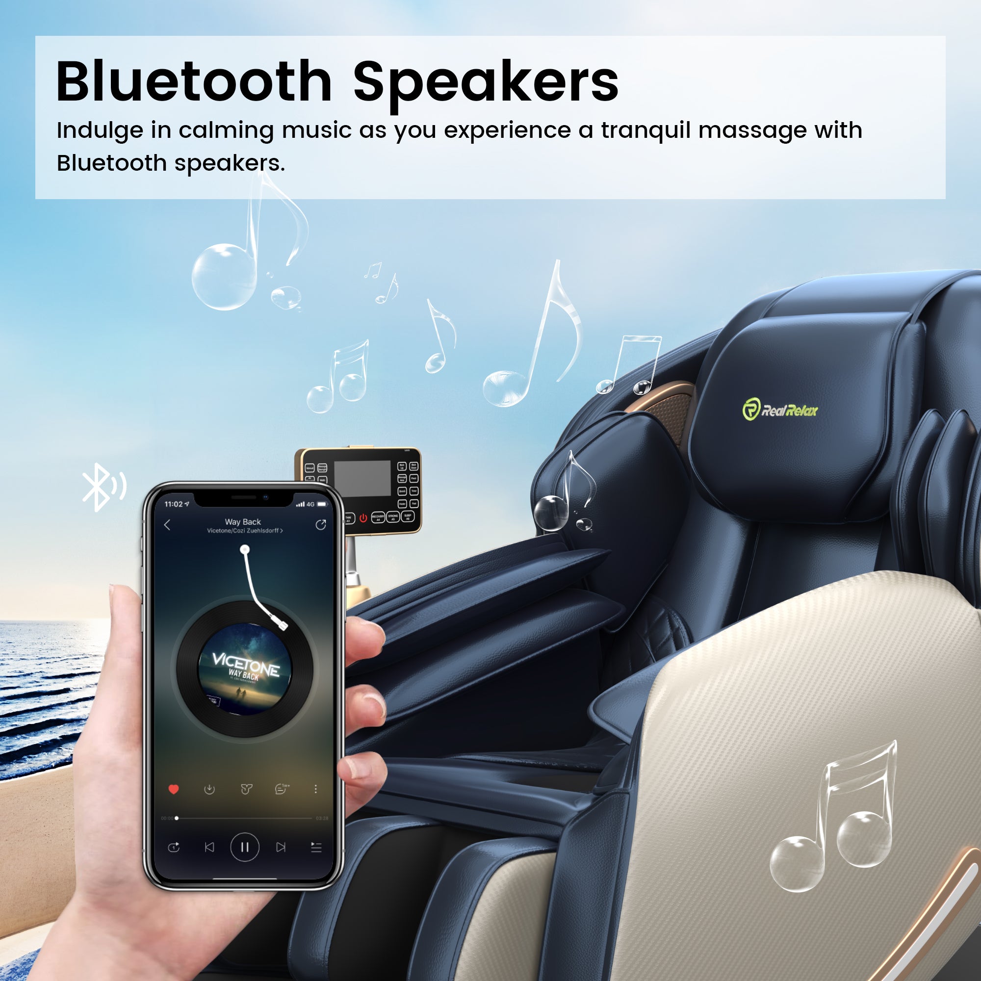 Favor-06 3D Massage Chair Blue