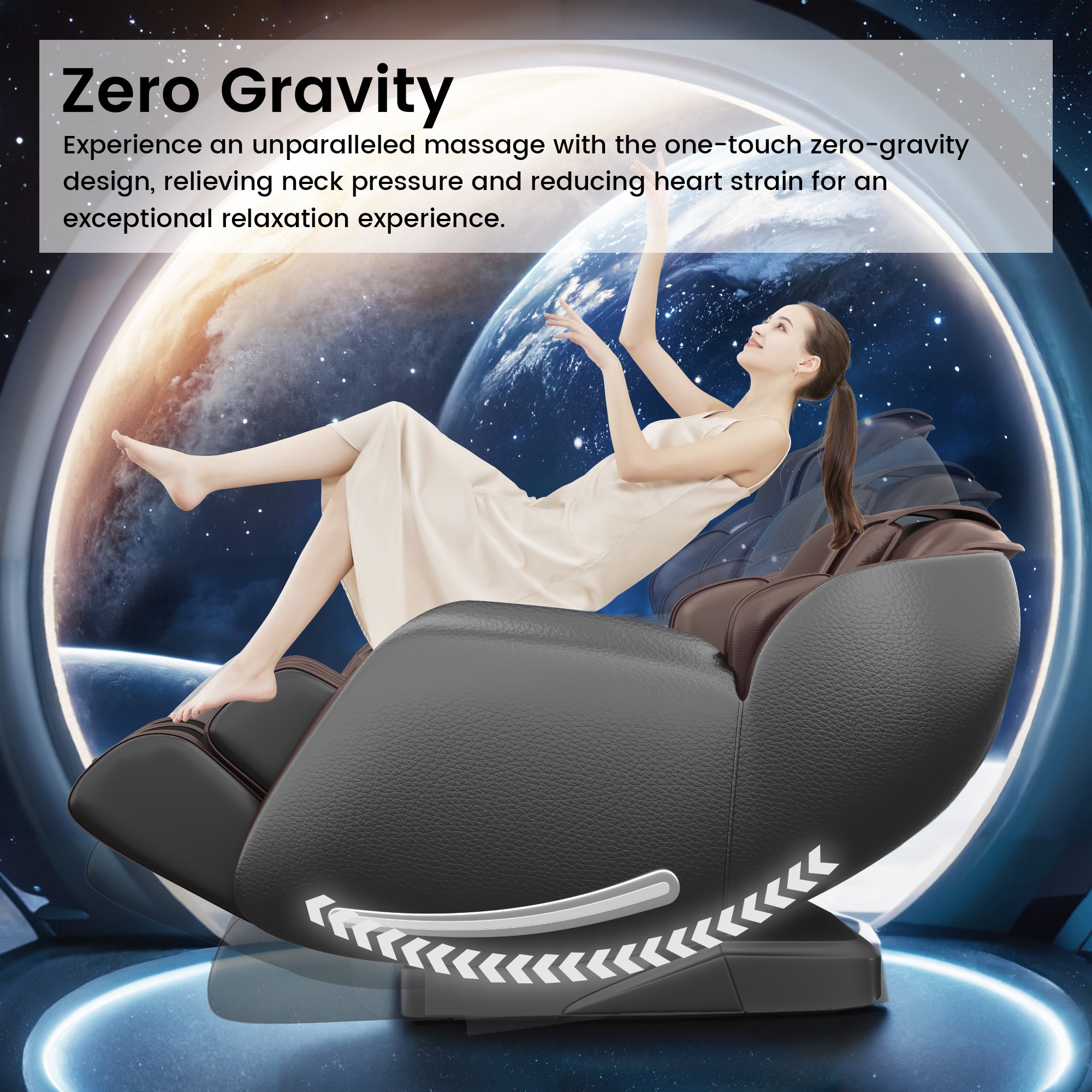 Favor-06 3D Massage Chair Brown