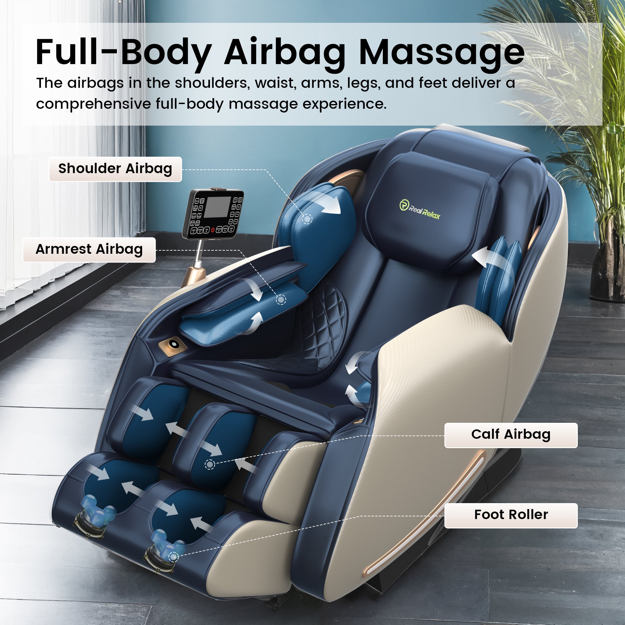 Favor-06 3D Massage Chair Blue