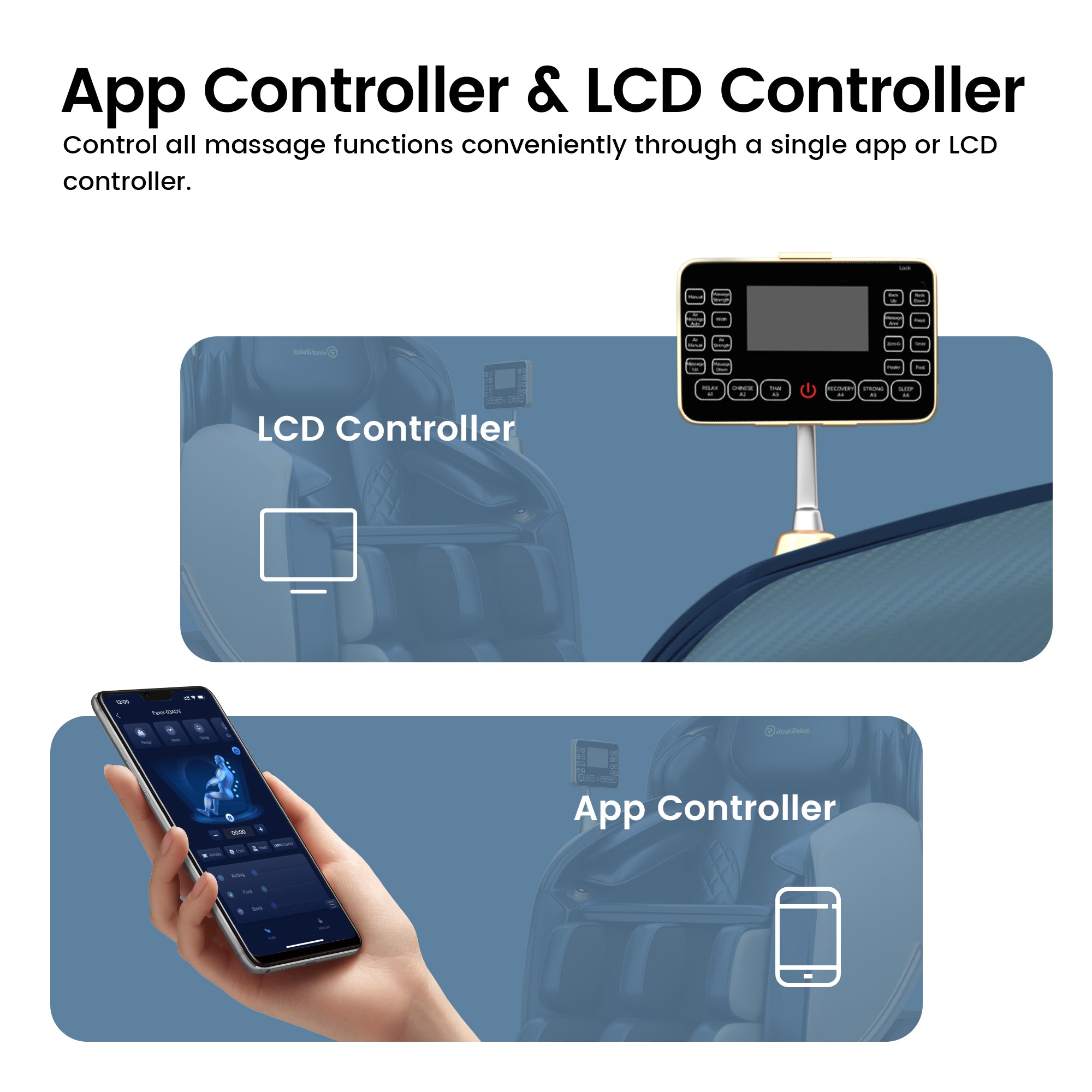 Favor-06 3D Massage Chair Blue