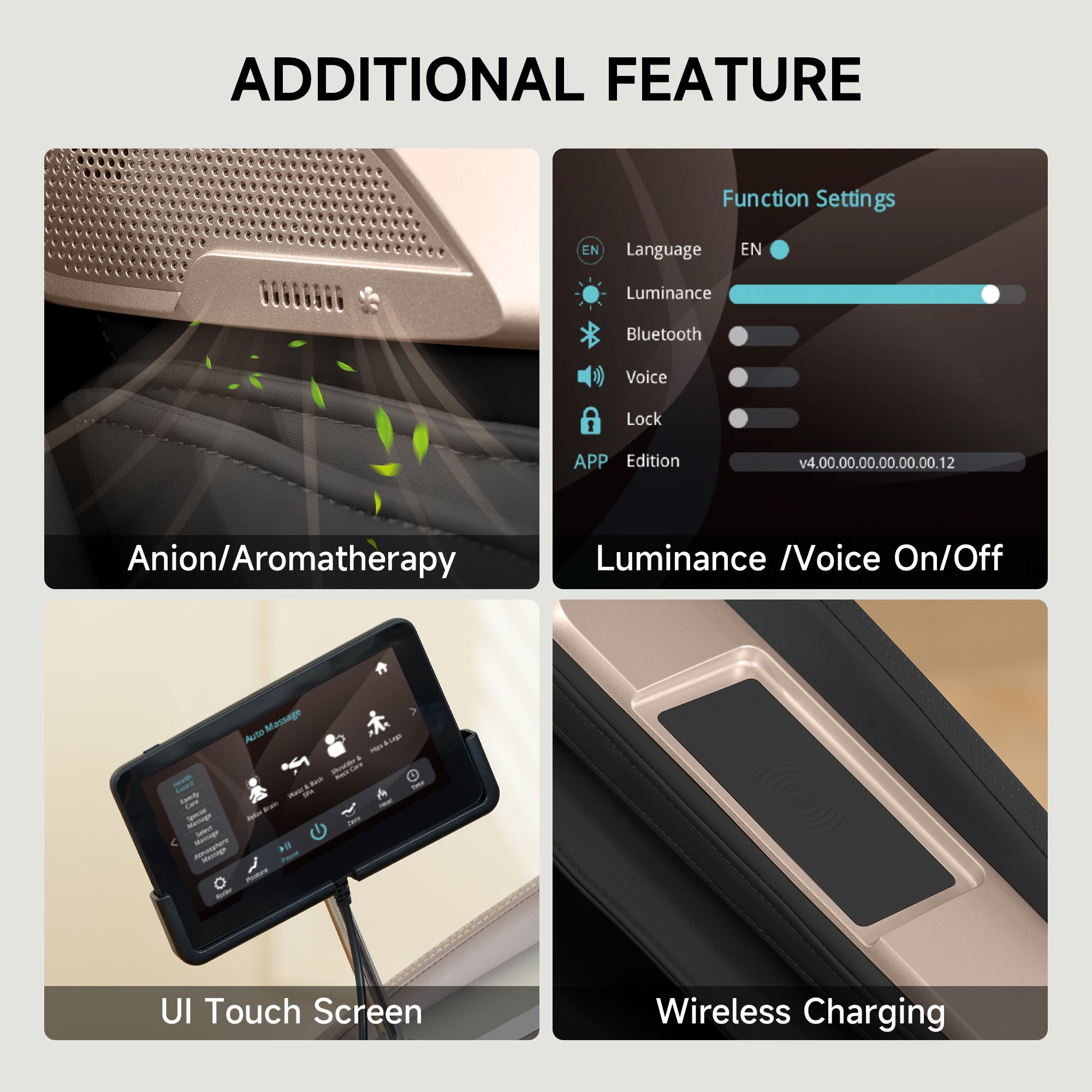 PS5200 4D Massage Chair Black