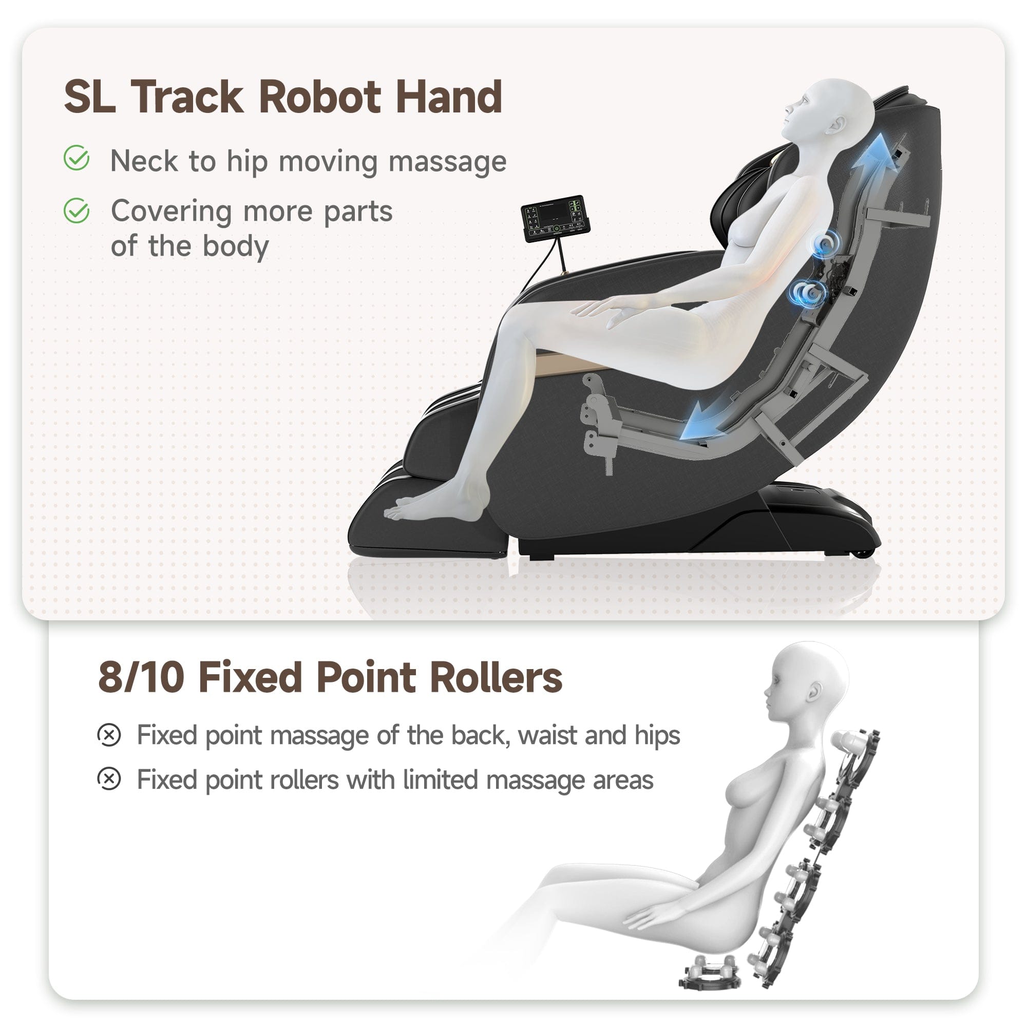 Favor-03 3D Lite Massage Chair Black