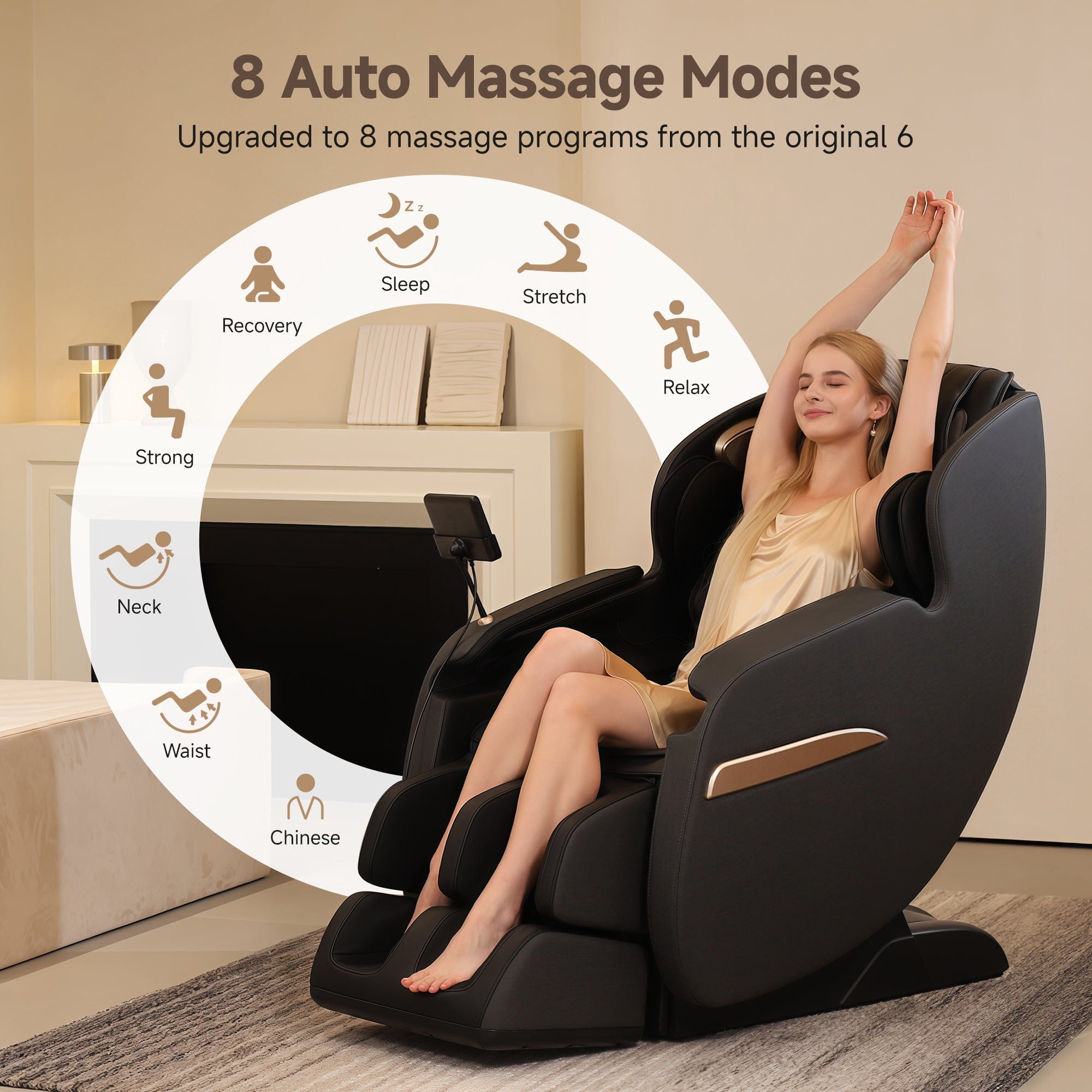Favor-03 3D Lite Massage Chair Black