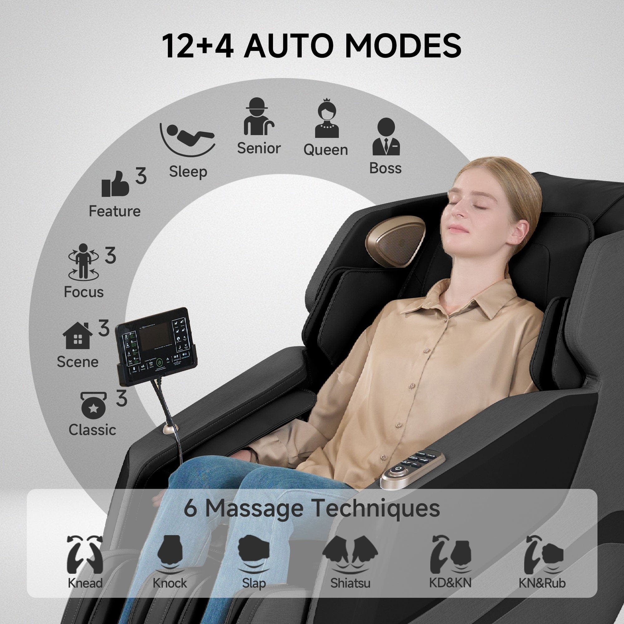 Favor-27 3D Massage Chair Black