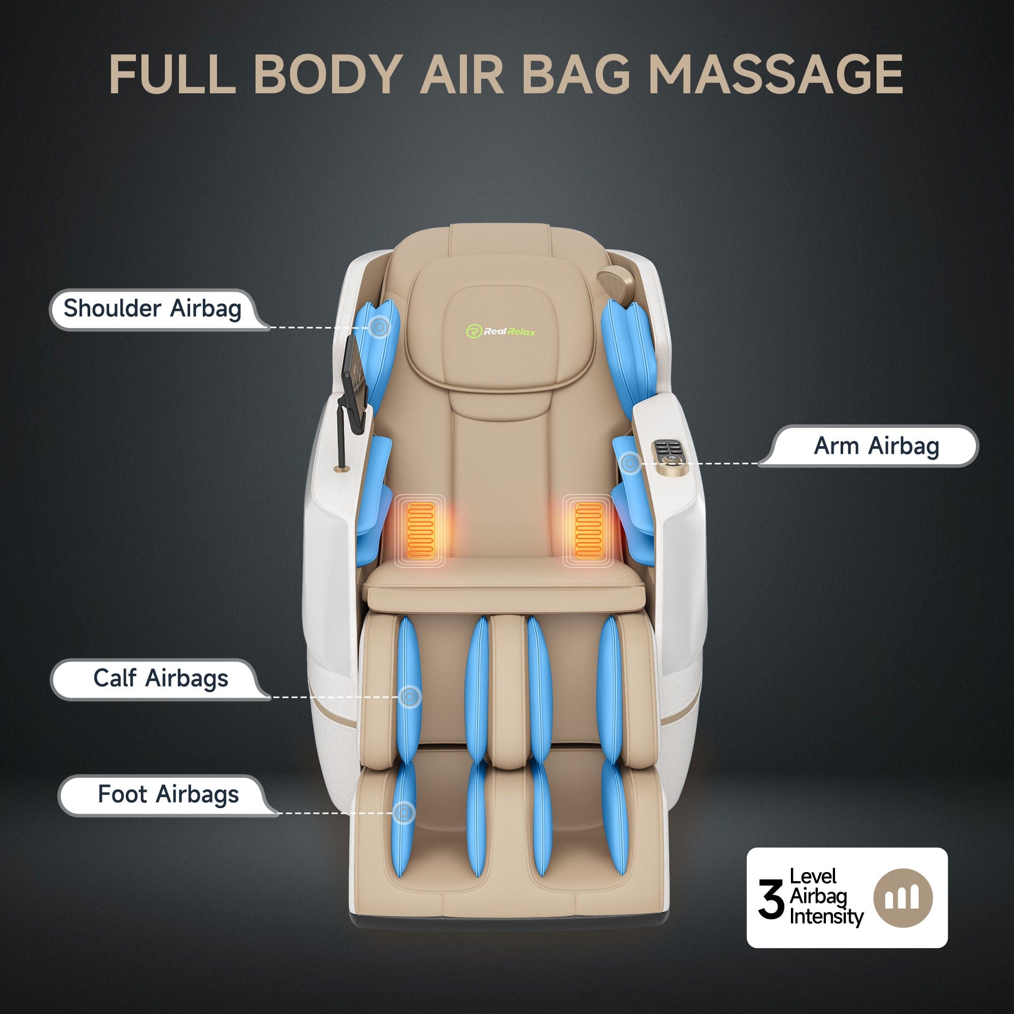 Favor-27 3D Massage Chair Khaki